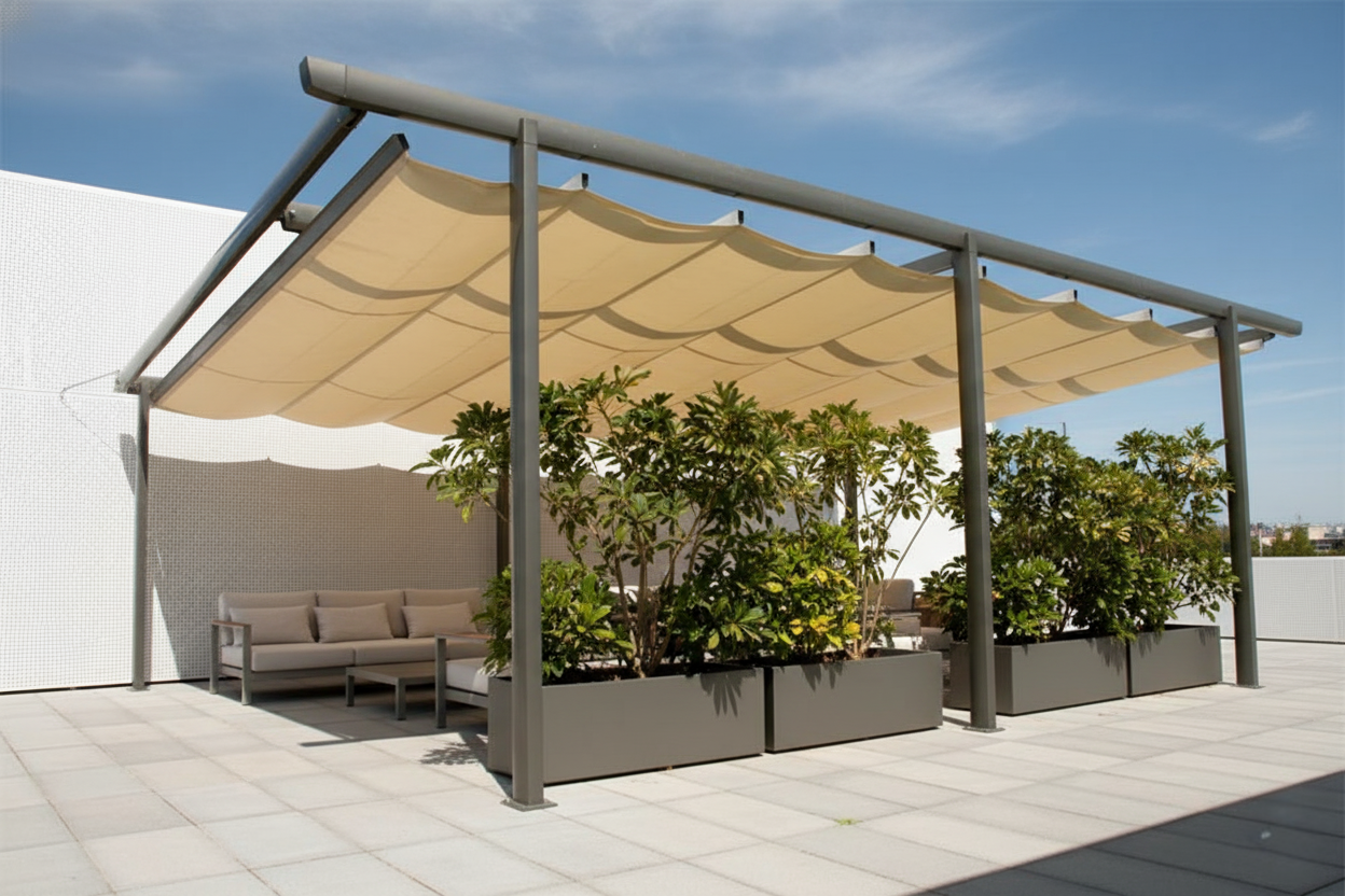 Pérgola palilleria Toldos Saldise