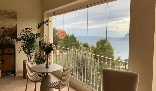 Cortina de cristal Toldos Saldise