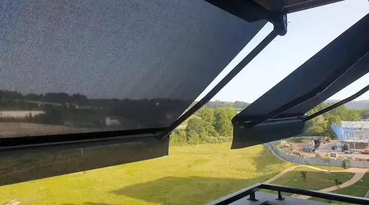 Toldos-brazo-extensibles-en-balcon-1 (1) Cortina de cristal Toldos Saldise