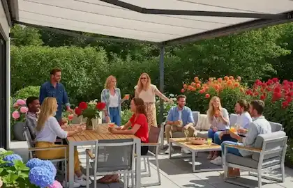 Balcón con cortina de cristal Toldos Saldise Navarra Pamplona País Vasco